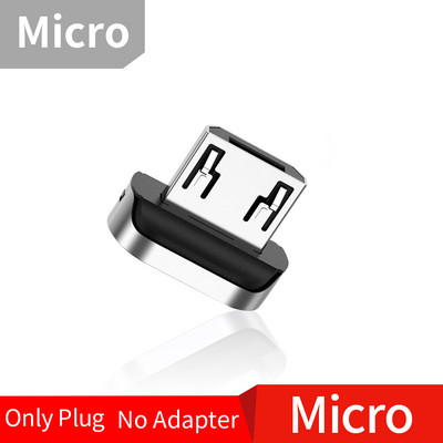 Adaptor magnetic Twitch USB tip C pentru iPhone X Samsung Xiaomi Adaptor magnetic USB C tip C mamă la conector micro USB masculin
