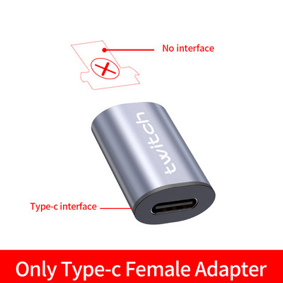 Adaptor magnetic Twitch USB tip C pentru iPhone X Samsung Xiaomi Adaptor magnetic USB C tip C mamă la conector micro USB masculin