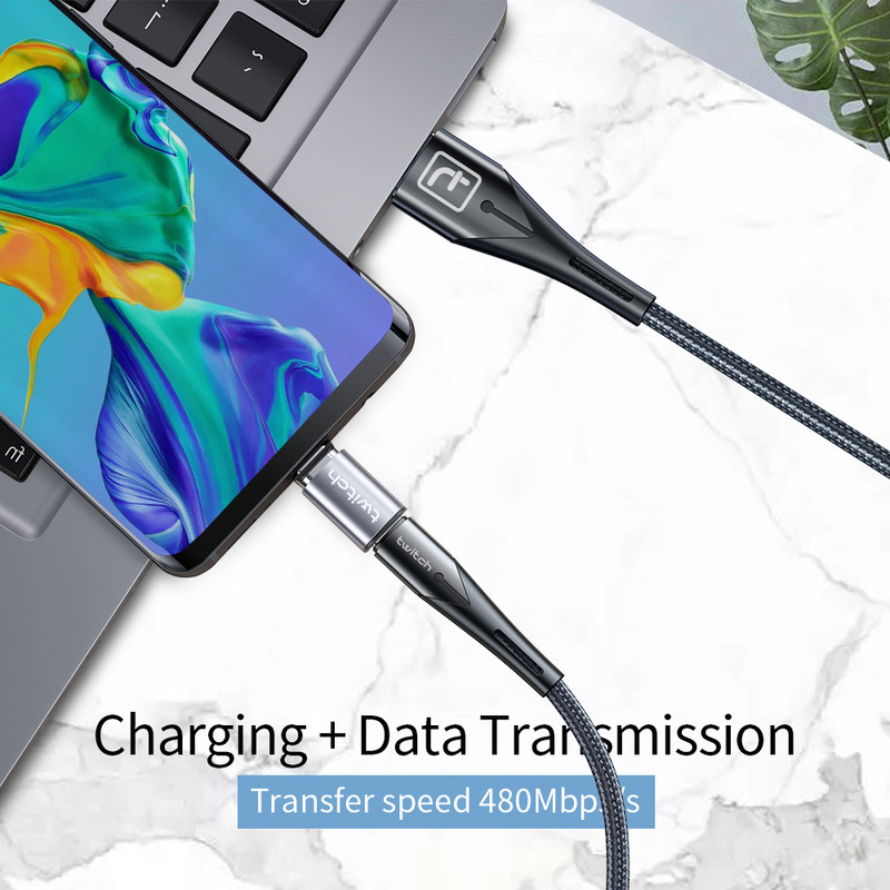 Twitch mágneses USB C típusú adapter iPhone X-hez Samsung Xiaomi USB C mágneses adapter C típusú csatlakozóaljzathoz mikro USB csatlakozóhoz