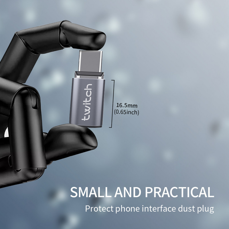 Twitch mágneses USB C típusú adapter iPhone X-hez Samsung Xiaomi USB C mágneses adapter C típusú csatlakozóaljzathoz mikro USB csatlakozóhoz