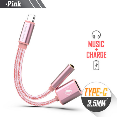 Cablu de încărcare adaptor USB tip C la mufă pentru căști de 3,5 mm pentru Xiaomi Mi Mix 3 8 Mi8 Pro/SE 3,5 Jack Convertor pentru căști Usbc Kabel