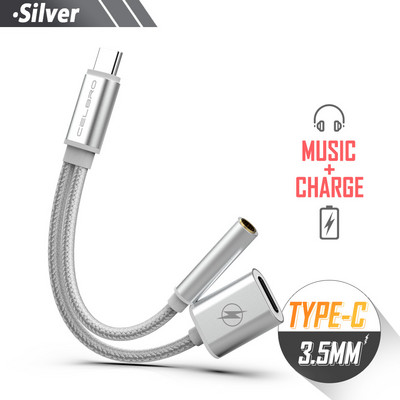 Cablu de încărcare adaptor USB tip C la mufă pentru căști de 3,5 mm pentru Xiaomi Mi Mix 3 8 Mi8 Pro/SE 3,5 Jack Convertor pentru căști Usbc Kabel