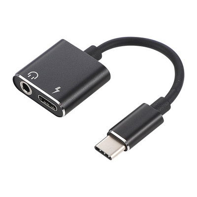 Adaptor cablu USB C la mufă 3,5 tip C 2 în 1 USB tip C 3,5 mm Convertor audio pentru căști Adaptor cablu de încărcare
