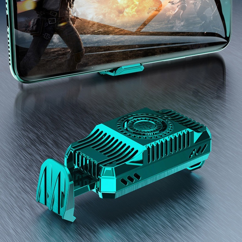 Univerzális mini mobiltelefon hűtőventillátor radiátor Turbo Hurricane Game Cooler Cell Phone Cool hűtőborda iPhone/Samsung/Xiaomi számára