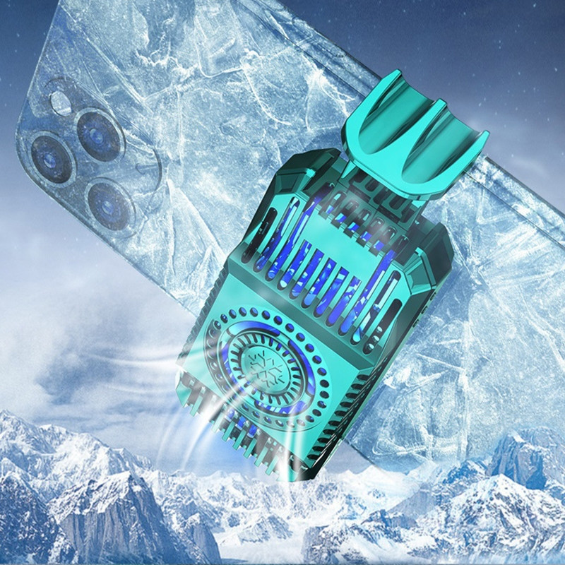 Univerzális mini mobiltelefon hűtőventillátor radiátor Turbo Hurricane Game Cooler Cell Phone Cool hűtőborda iPhone/Samsung/Xiaomi számára