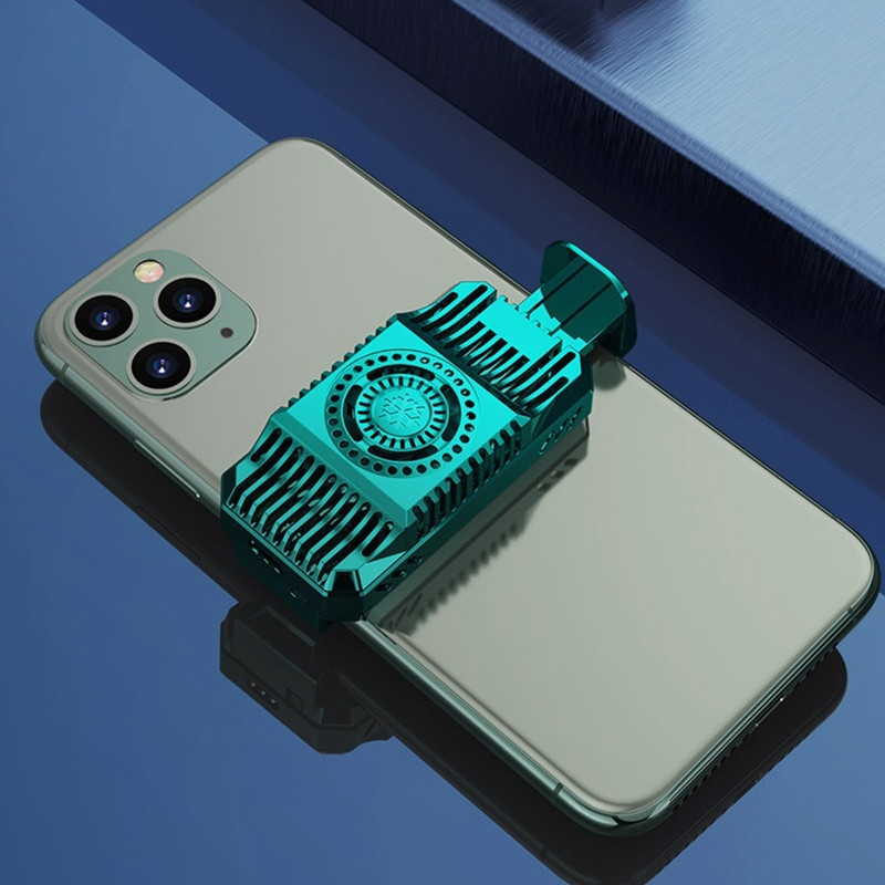 Univerzális mini mobiltelefon hűtőventillátor radiátor Turbo Hurricane Game Cooler Cell Phone Cool hűtőborda iPhone/Samsung/Xiaomi számára