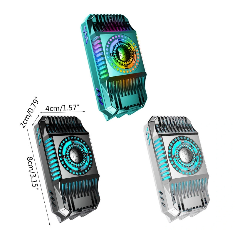 Univerzális mini mobiltelefon hűtőventillátor radiátor Turbo Hurricane Game Cooler Cell Phone Cool hűtőborda iPhone/Samsung/Xiaomi számára