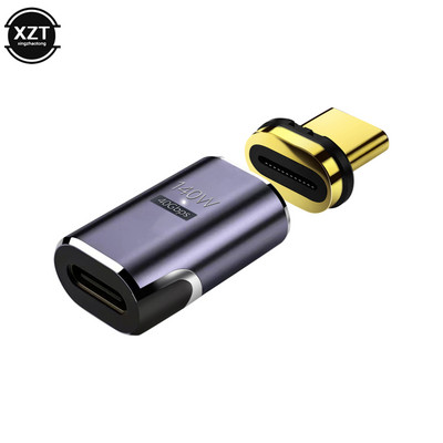 140W Adaptor magnetic USB 4.0 tip C OTG 40Gbps Aliaj de titan Încărcare rapidă USB-C 8K 120HZ Convertor Adaptor magnetic