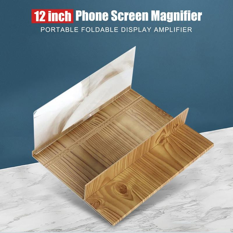 Telefon képernyő-nagyító Hajlított képernyő-nagyító a legtöbb mobiltelefonhoz Clearly HD képernyő-erősítő Összecsukható képernyő-nagyító