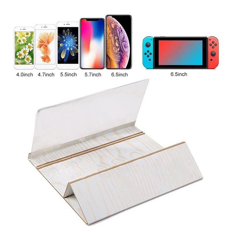 Telefon képernyő-nagyító Hajlított képernyő-nagyító a legtöbb mobiltelefonhoz Clearly HD képernyő-erősítő Összecsukható képernyő-nagyító