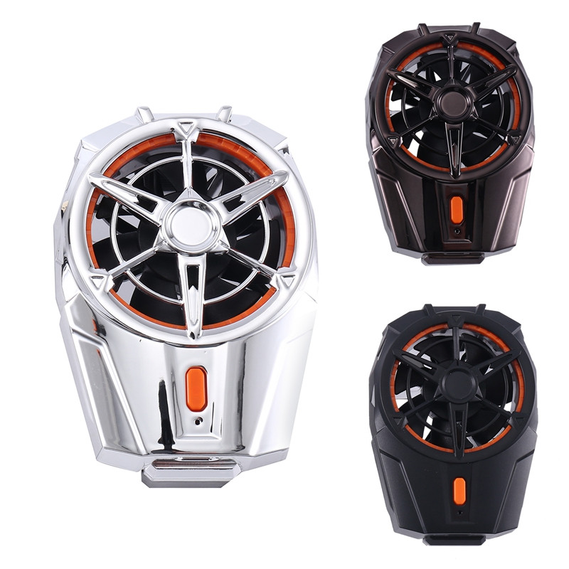 Univerzális mini mobiltelefon hűtőventillátor radiátor turbó hurrikán játék Cool hűtőborda akkumulátor modell