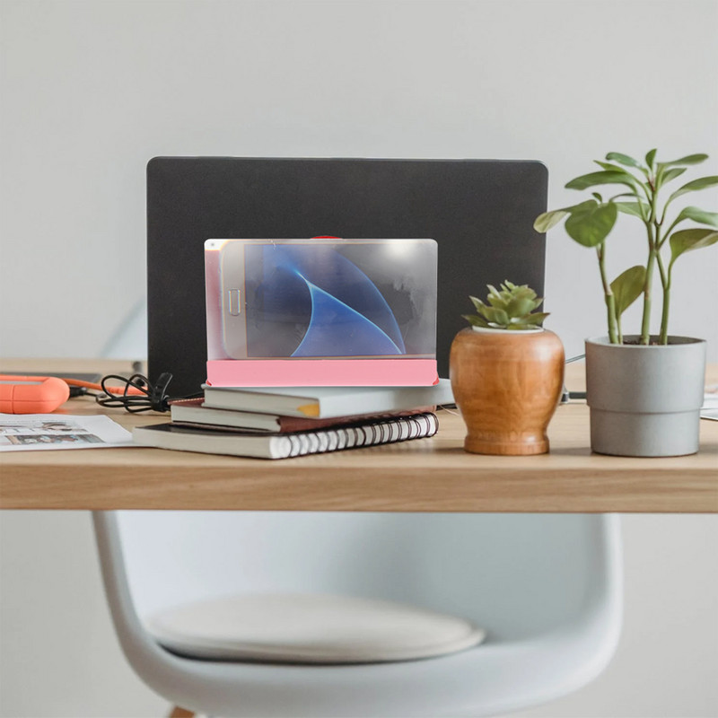 Képernyőnagyító Erősítő Állvány Videó Állvány Mobiltelefon Nagyító 5D Projektor Nagyító Játékbázis Funkcionális összecsukható Mobil