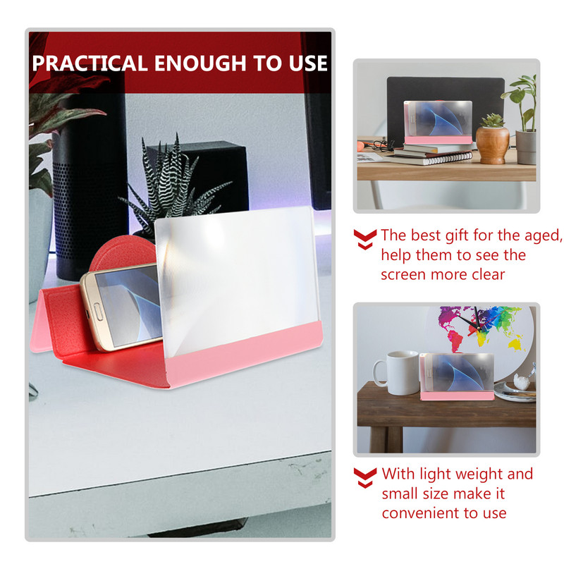 Képernyőnagyító Erősítő Állvány Videó Állvány Mobiltelefon Nagyító 5D Projektor Nagyító Játékbázis Funkcionális összecsukható Mobil