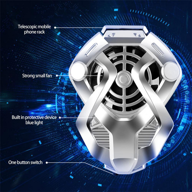 Játék Mobiltelefon-hűtővel működő radiátor-hűtőeszköz Hordozható hűtőventilátor IPhone 13 12 11 Pro Max Mini Xr Xs X Androidhoz