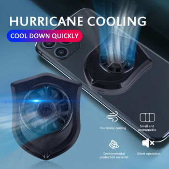 RYRA Радиатор за мобилен телефон Game Phone Cooler Преносим охлаждащ вентилатор Mute Fan For Mobile Phone USB Game Cooler Phone Radiator