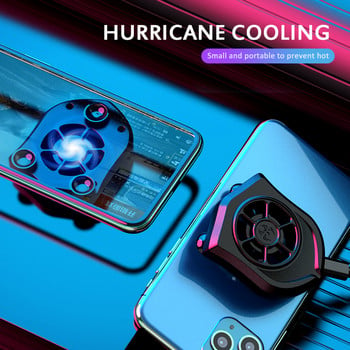 RYRA Радиатор за мобилен телефон Game Phone Cooler Преносим охлаждащ вентилатор Mute Fan For Mobile Phone USB Game Cooler Phone Radiator