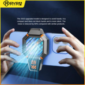 RYRA Radiator pentru telefon mobil DY09 Dispozitiv portabil de disipare rapidă a căldurii cu 2 viteze 4-6,7 inchi Încărcare universală sau plug-in opțional
