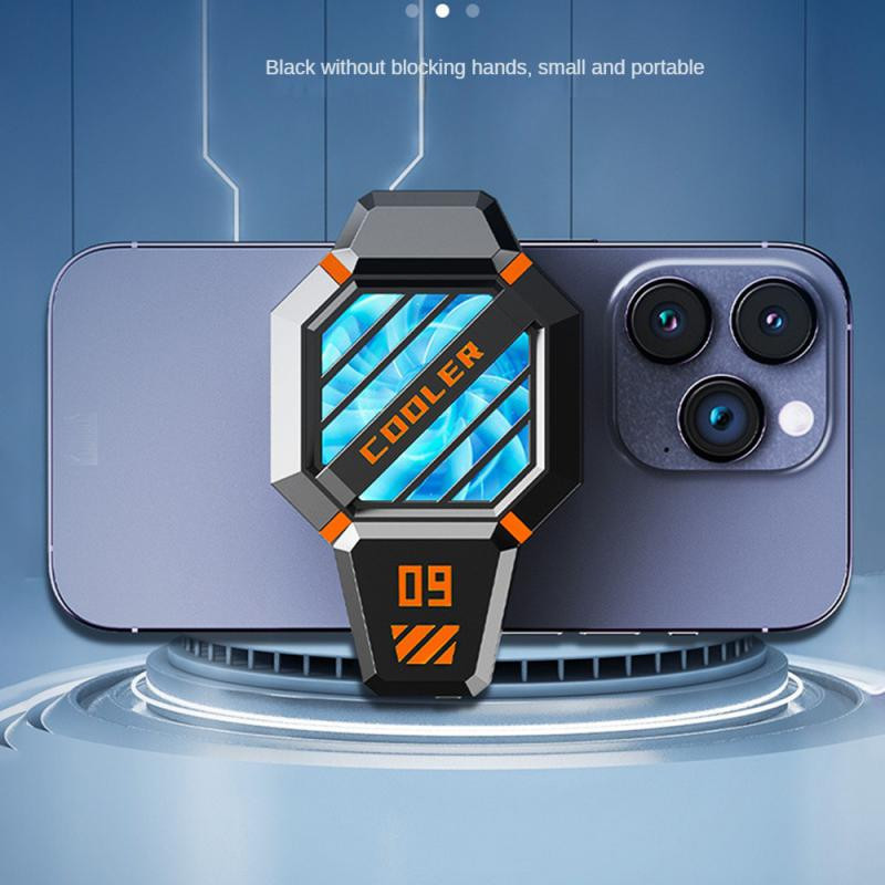 RYRA Mobiltelefon radiátor DY09 2 sebességes hordozható gyors hőleadó készülék 4-6,7 hüvelykes univerzális töltés vagy dugaszolható opcionális