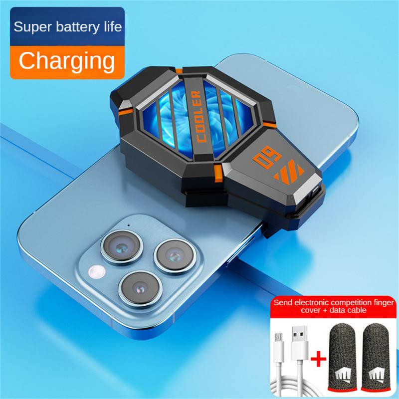 RYRA Mobiltelefon radiátor DY09 2 sebességes hordozható gyors hőleadó készülék 4-6,7 hüvelykes univerzális töltés vagy dugaszolható opcionális