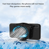 1PCS Telefon mobil Gaming Radiator de telefon universal Reglabil 3 trepte Suport ventilator portabil Radiator Mute pentru iPhone Samsung Huawei