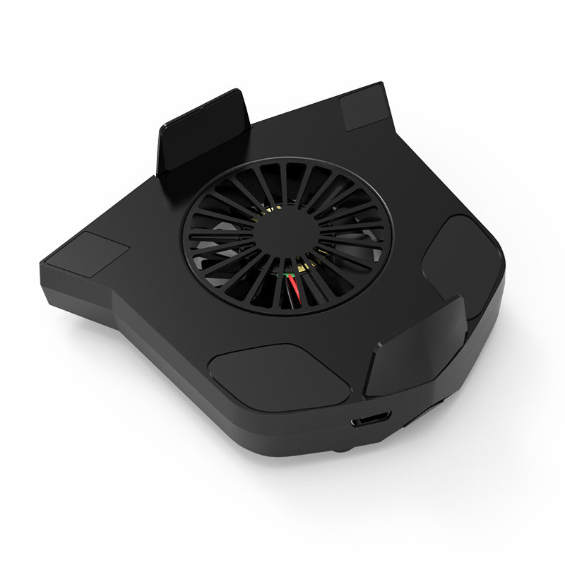 1 db mobil telefon játékhoz univerzális telefonhűtő, állítható 3 fokozatú hordozható ventilátortartó hűtőborda némítás iPhone-hoz Samsung Huawei