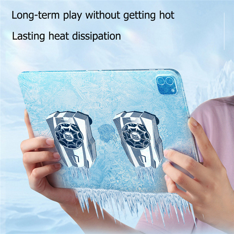 iPhone-hoz Android Fan Radiator Turbo Hurricane Game Cooler Cell Phone Cool Heat Sink univerzális mini mobiltelefon hűtőventilátor