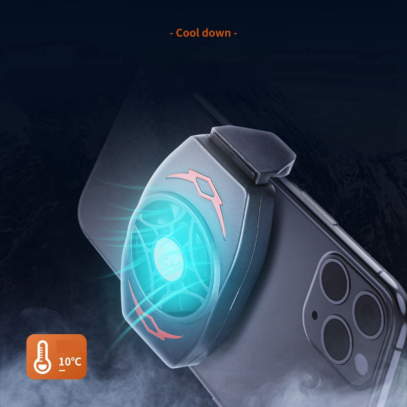 2X Mobiltelefon Radiátor Gaming Univerzális Telefonhűtő Hordozható ventilátor hűtő hűtőborda Xiaomi Iphone Huawei Samsunghoz