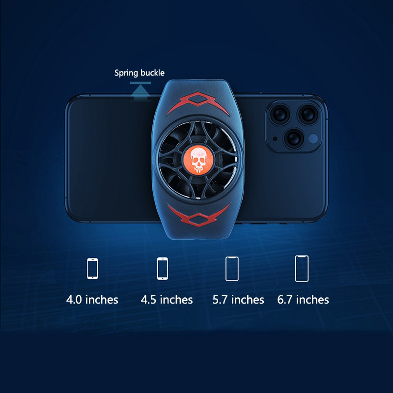 2X Mobiltelefon Radiátor Gaming Univerzális Telefonhűtő Hordozható ventilátor hűtő hűtőborda Xiaomi Iphone Huawei Samsunghoz