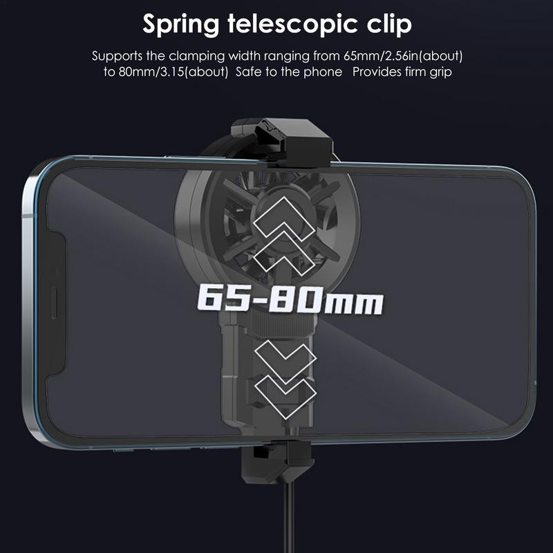 Univerzális mobiltelefon hűtőventillátor hűtőborda iPhone Samsungokhoz HUAWEI Hűtőventilátor Hordozható USB radiátor Minden okostelefonhoz