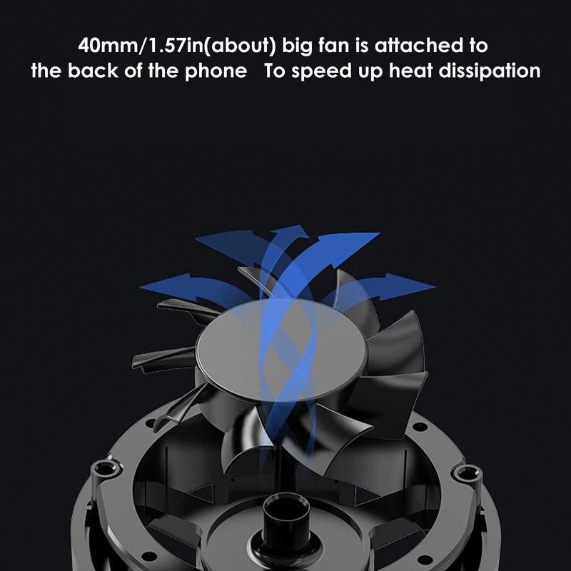 Univerzális mobiltelefon hűtőventillátor hűtőborda iPhone Samsungokhoz HUAWEI Hűtőventilátor Hordozható USB radiátor Minden okostelefonhoz