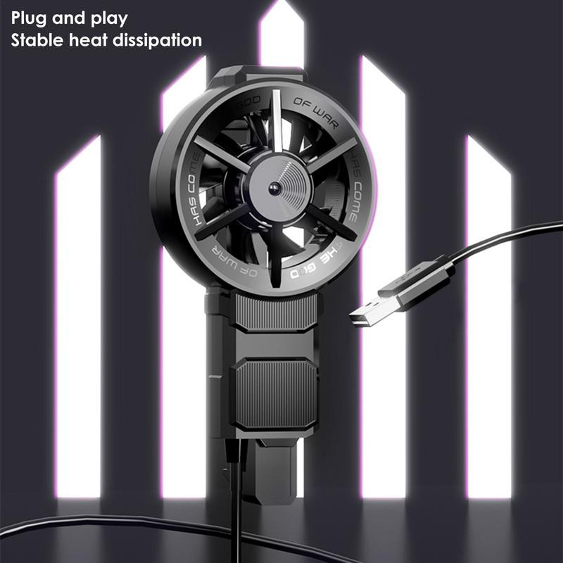Univerzális mobiltelefon hűtőventillátor hűtőborda iPhone Samsungokhoz HUAWEI Hűtőventilátor Hordozható USB radiátor Minden okostelefonhoz