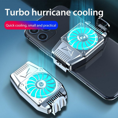 Universaalne minimobiiltelefoni jahutusventilaator Radiaator Turbo Hurricane Game Cooler mobiiltelefoni jahutusradiaator IPhone / Samsung / Xiaomi jaoks