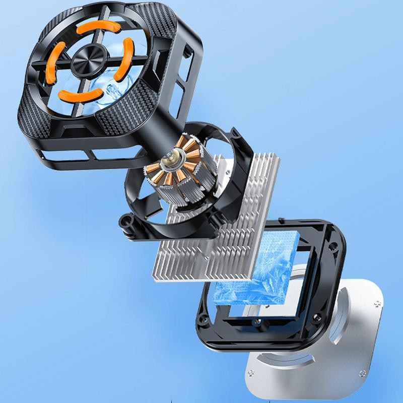 Mágneses mobiltelefon hűtőventilátor, hordozható félvezetős radiátor játékhűtő, nagy teljesítményű mobiltelefon hősugárzó