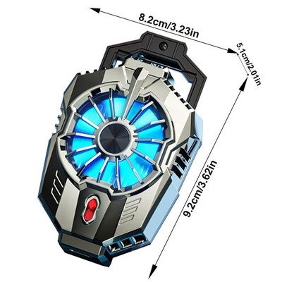 Mini ventilator de răcire universal pentru telefon mobil, radiator Turbo Hurricacane, răcitor de jocuri pentru telefon, radiator rece pentru I-Phone/Sam-sung/Xiao-mi