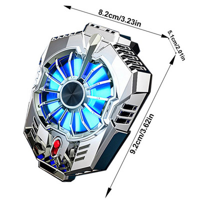Mini ventilator de răcire universal pentru telefon mobil, radiator Turbo Hurricacane, răcitor de jocuri pentru telefon, radiator rece pentru I-Phone/Sam-sung/Xiao-mi