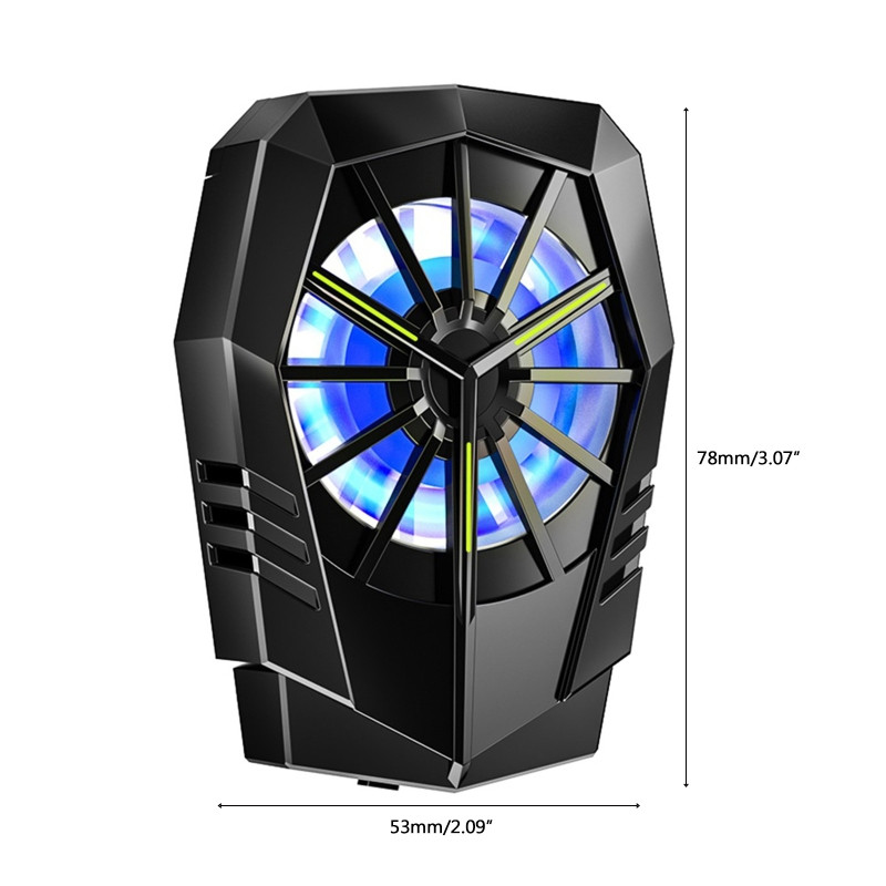 ABCD univerzális hűtőborda hűtő ventilátoros telefonhűtő 300 mAh kapacitású tápegység hűtővel