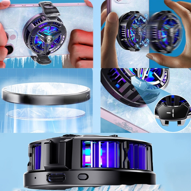 RGB Semiconductor Cooler System Digitális kijelző Radiator Mute-Hűtőborda