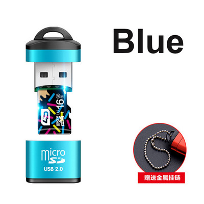 2 buc. Cititor de carduri USB 2.0 de mare viteză Adaptor pentru carduri de memorie TF Micro SD pentru computer desktop, laptop, notebook-uri Adaptor USB micro SD