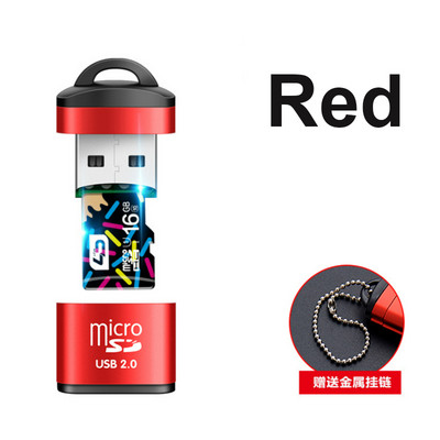 2 buc. Cititor de carduri USB 2.0 de mare viteză Adaptor pentru carduri de memorie TF Micro SD pentru computer desktop, laptop, notebook-uri Adaptor USB micro SD