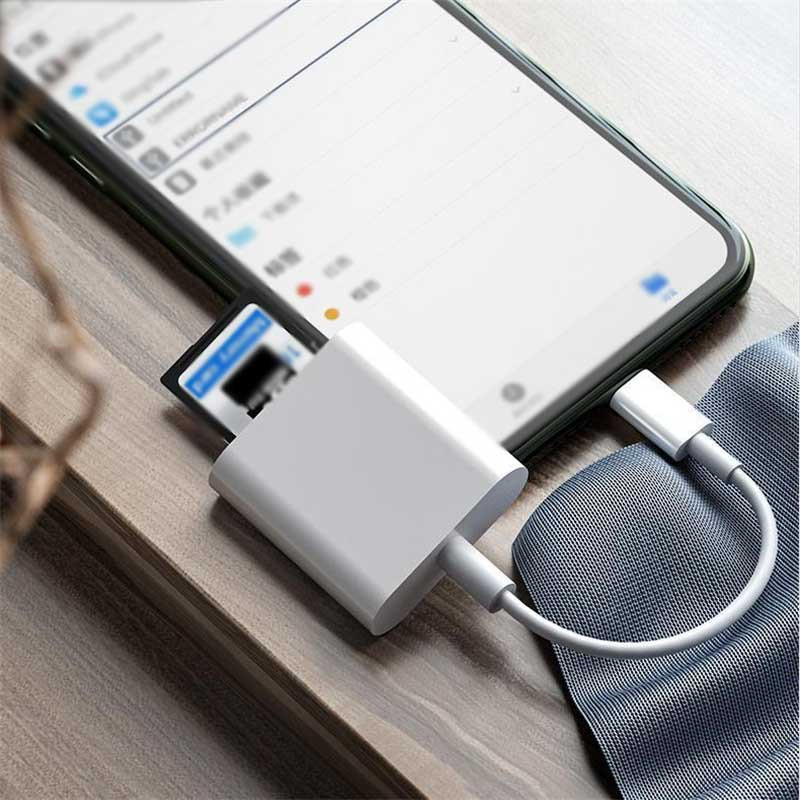 OTG USB Type C kártyaolvasó SD/TF USB C kártyaolvasó Samsung Huawei Xiaomi Macbook Pro/Air C típusú laptop telefonhoz