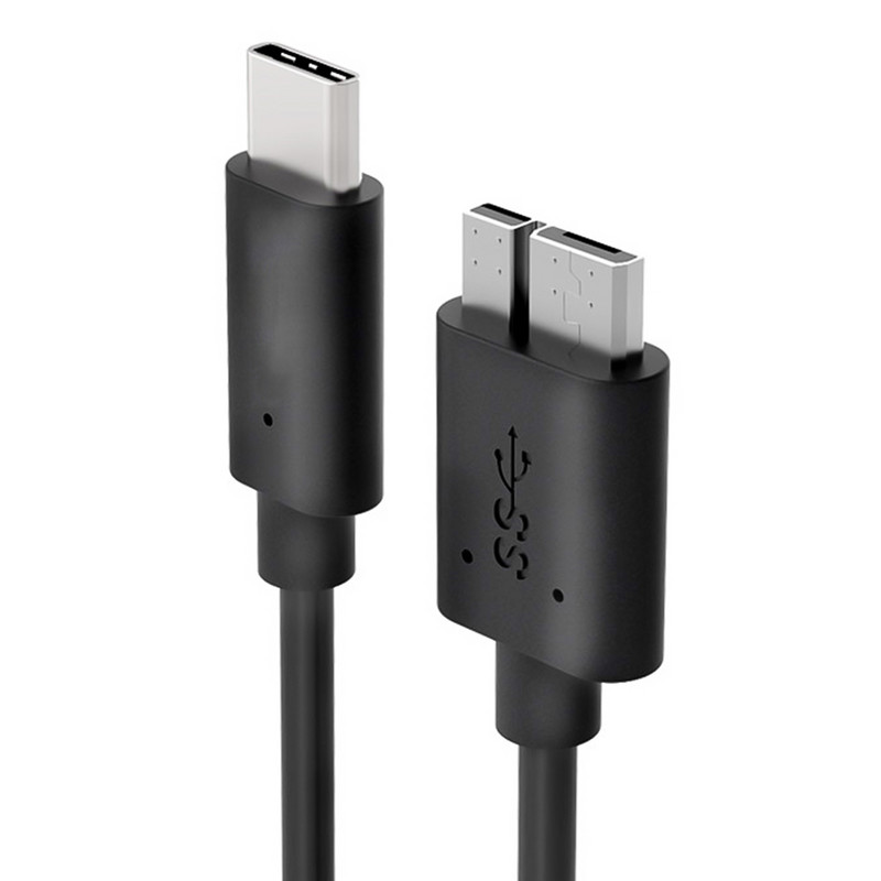 USB Type C 3.1 - Micro B 3.0 kábel Samsung NOTE 3 S5 2,5 hüvelykes merevlemez kábel Tablet Micro B kábel PC tartozékok