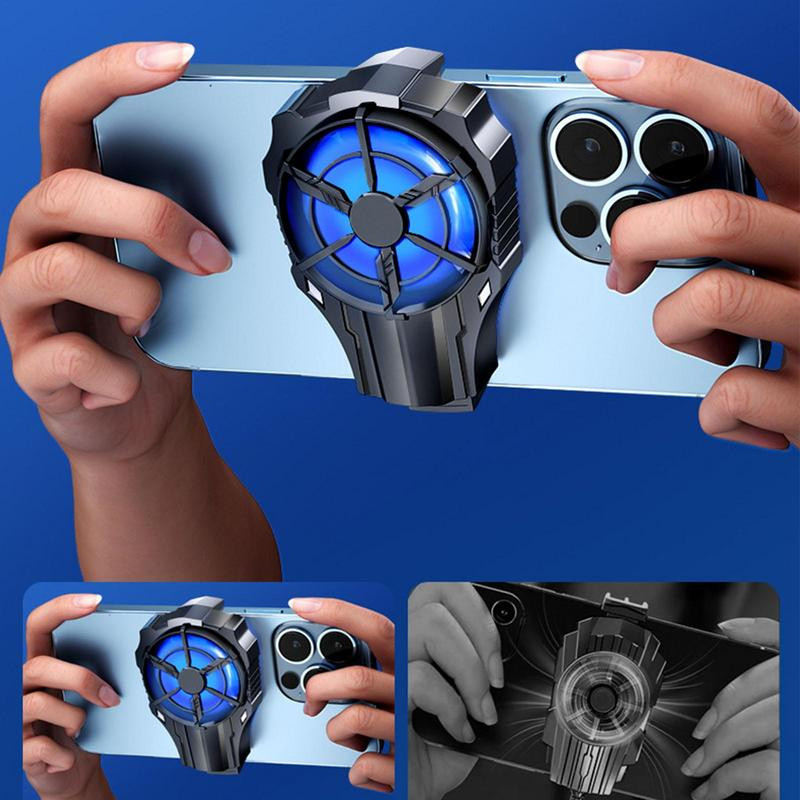 Nagy teljesítményű félvezető mobiltelefon-hűtő léghűtéses hűtő mobiltelefonhoz, újratölthető csúszásgátló hűtőkapocs telefonjátékhoz