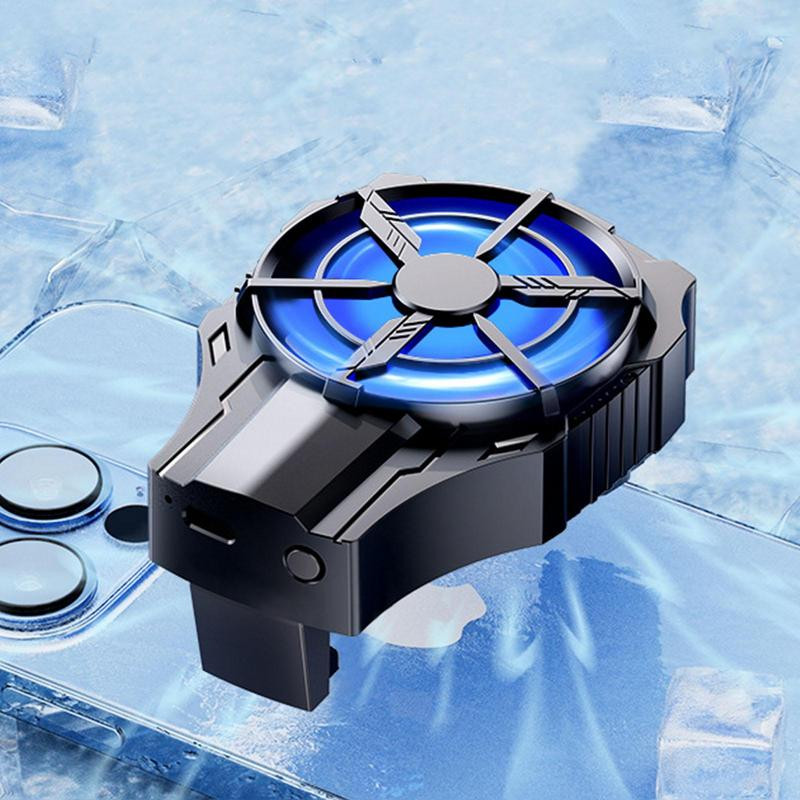 Nagy teljesítményű félvezető mobiltelefon-hűtő léghűtéses hűtő mobiltelefonhoz, újratölthető csúszásgátló hűtőkapocs telefonjátékhoz