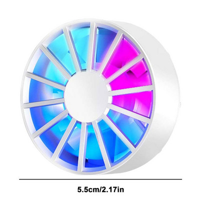 Ventilator de răcire universal pentru telefon mobil, mini radiator portabil, răcitor de jocuri turbo, radiator de căldură pentru telefon mobil cu zgomot redus, pentru PUB G