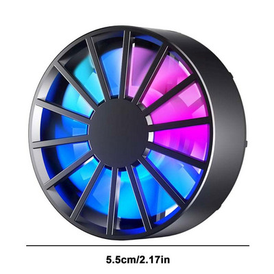Ventilator de răcire universal pentru telefon mobil, mini radiator portabil, răcitor de jocuri turbo, radiator de căldură pentru telefon mobil cu zgomot redus, pentru PUB G