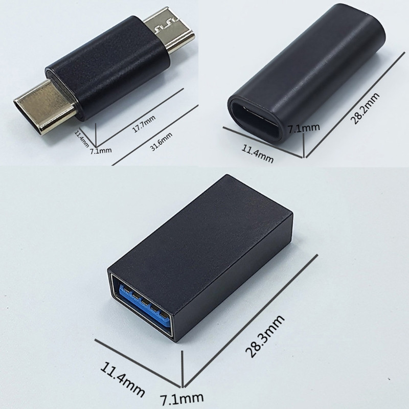 C típusú anya-alj USB C duga-duga USB 3.0-C típusú átalakító adapter