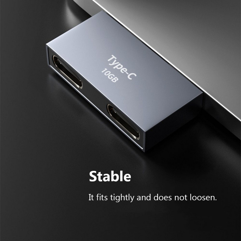 1-2 C típusú elosztó USB C dupla USB C anya laptop mobiltelefon-adapter adatátviteli konverter bővítő csatlakozó