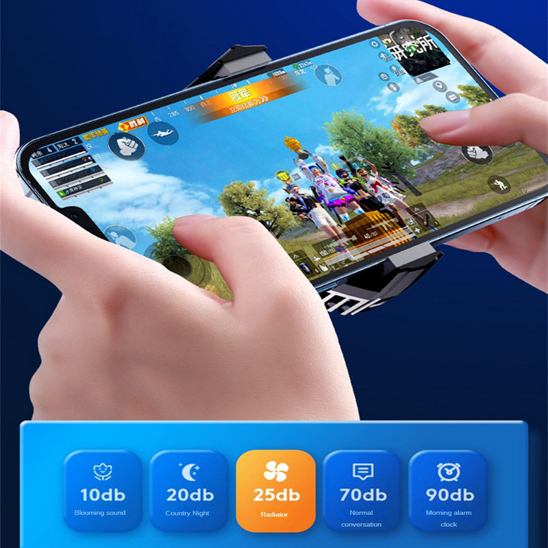 2a Mobiltelefon radiátor hőleadó mágneses mini telefon hűtőventillátor állítható alumíniumötvözet szórakoztató elektronika 5v