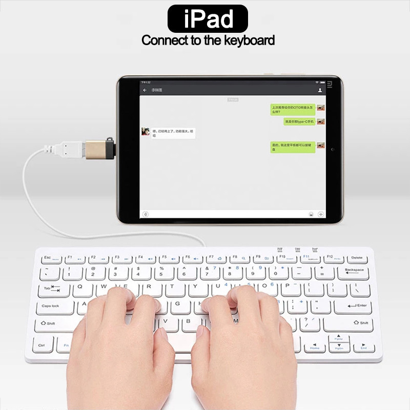 C típusú USB 3.0 OTG Adapter Macbook Xiaomi Micro usb dugóhoz c típushoz csatlakozó Samsung USB C-mikro konverterhez