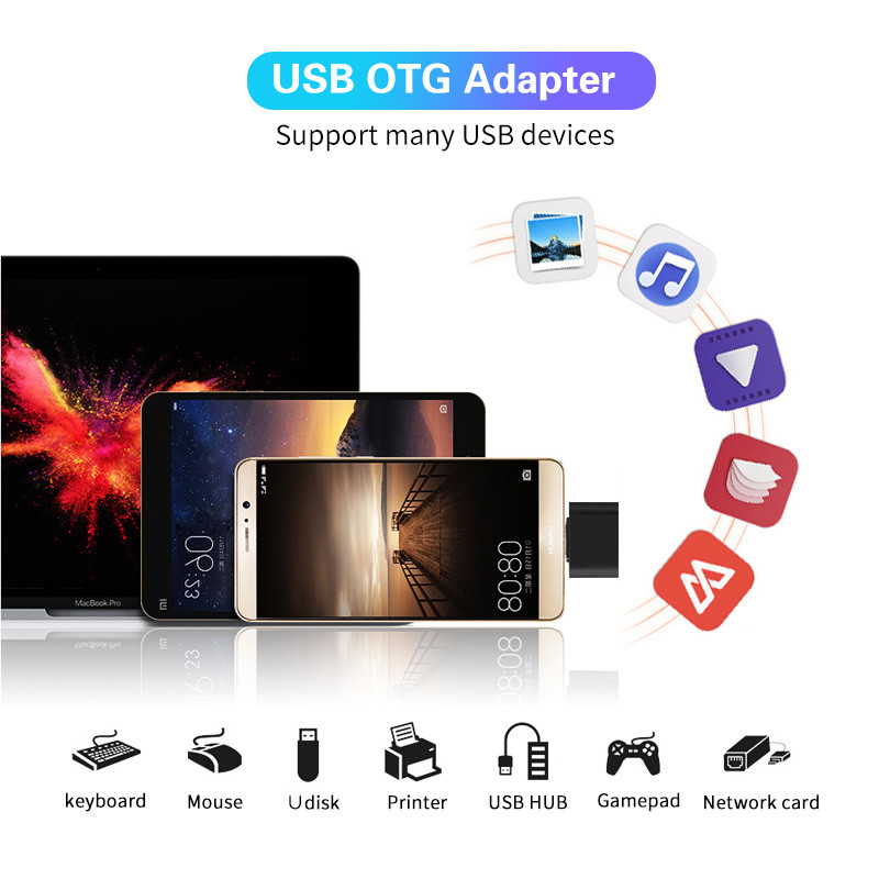 FONKEN OTG Type C - USB adapter 2.0 Micro USB telefon adapter Usbc okostelefon Laptop USB egér Gamepad Flash Disk Otg csatlakozó